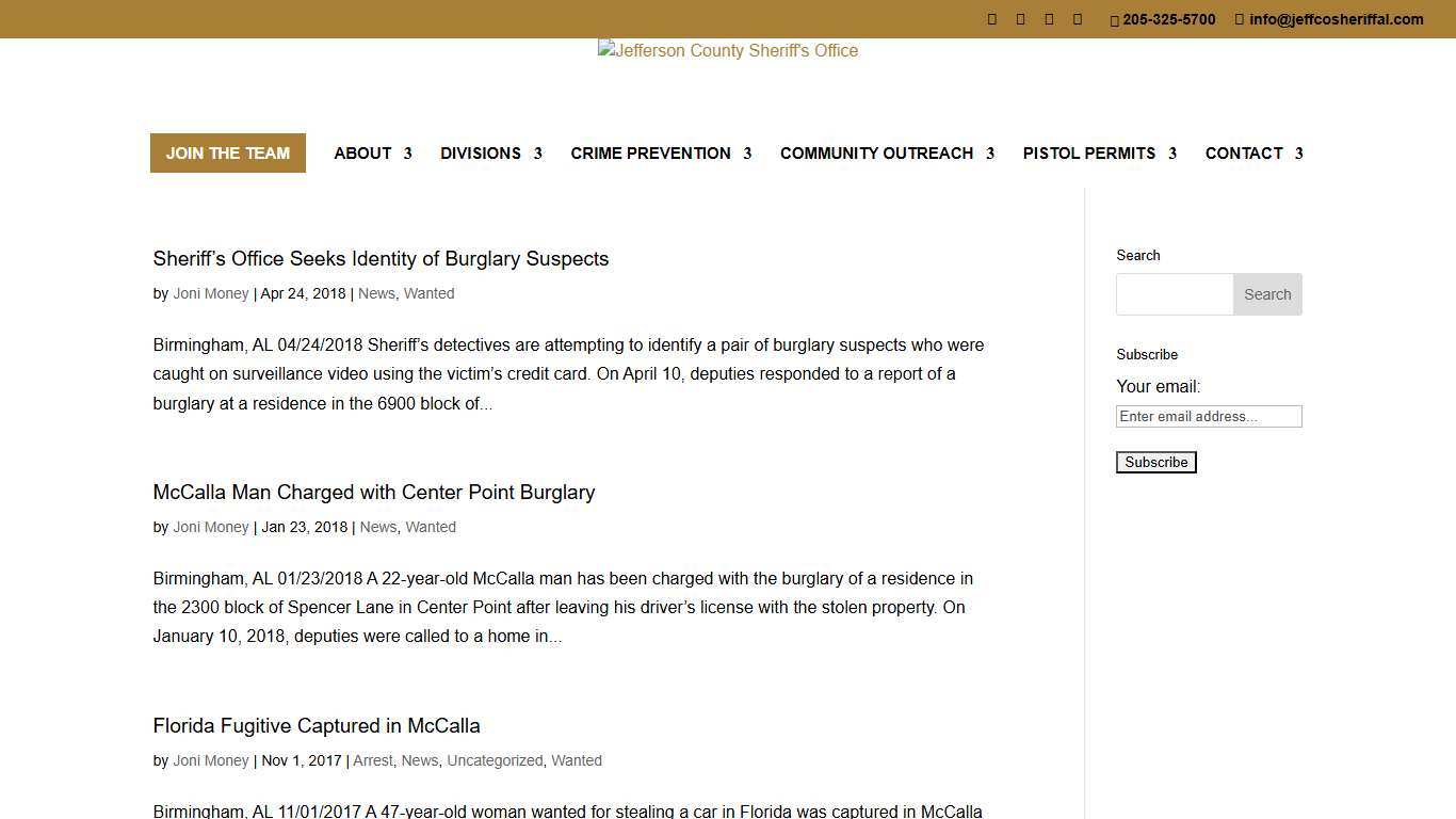 Wanted - Jefferson County Sheriff's Office
